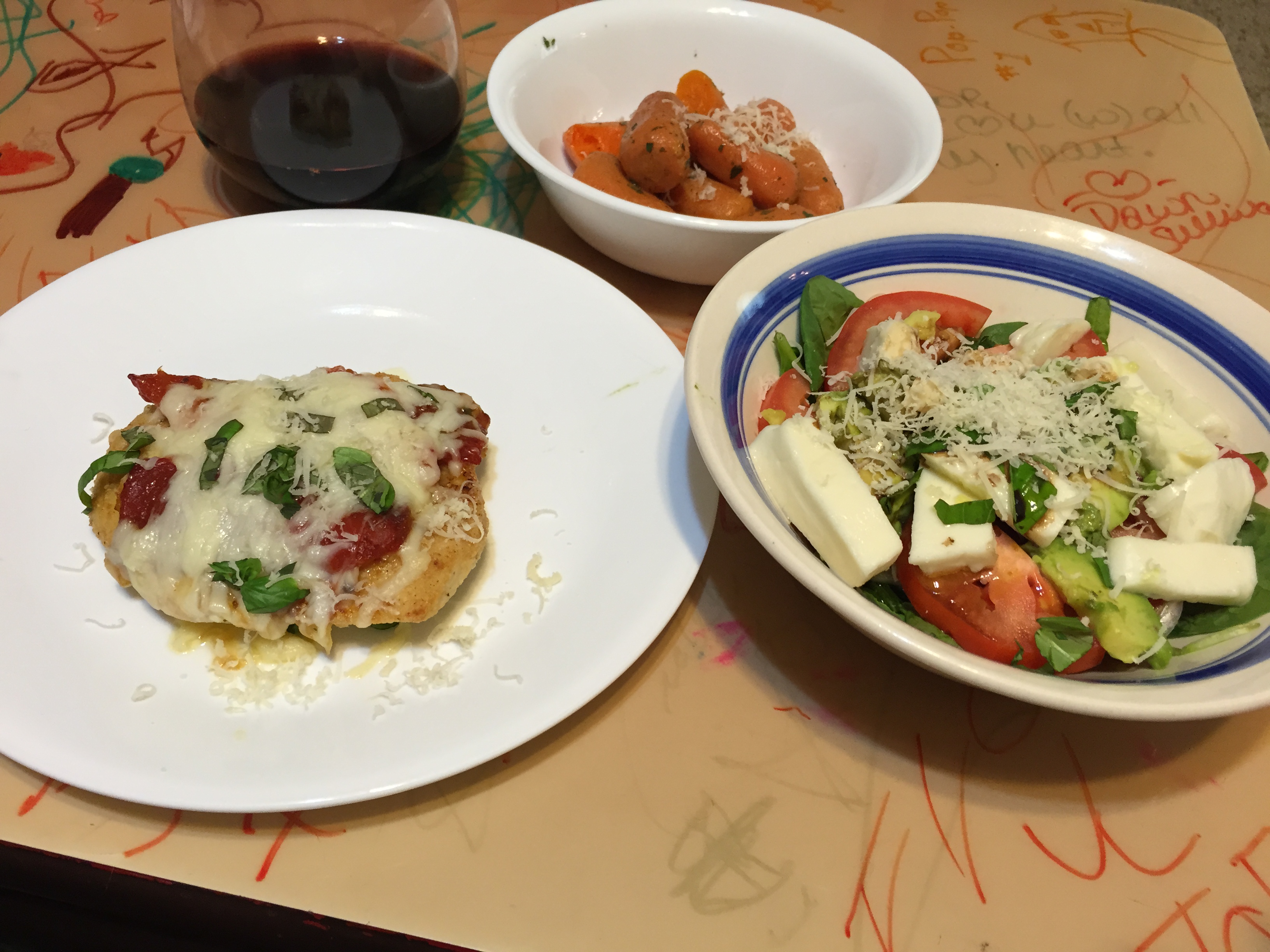 Baked Chicken Filets with Roasted Red Peppers