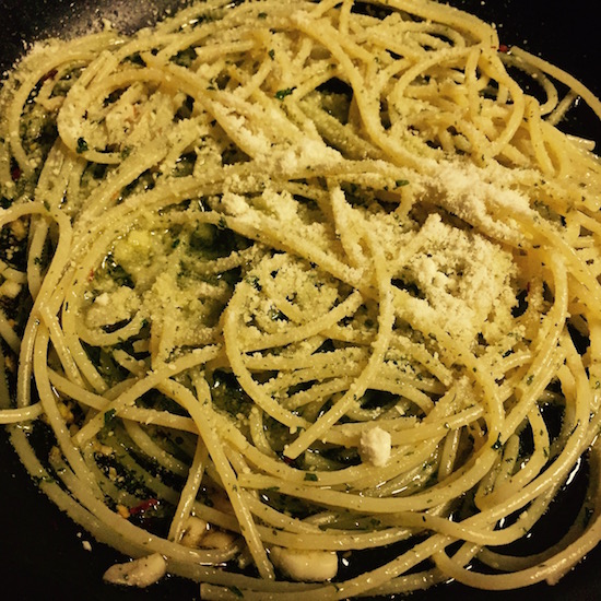 Spaghetti aglio e olio3 poppopcook.com