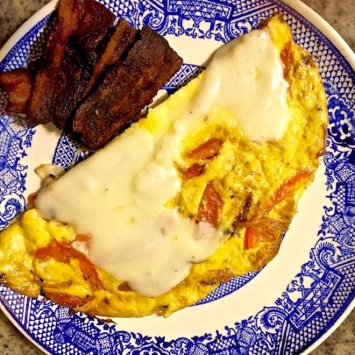 Frittatas with Tomatoes Onions and Fresh Mozzarella2 poppopcooks.com