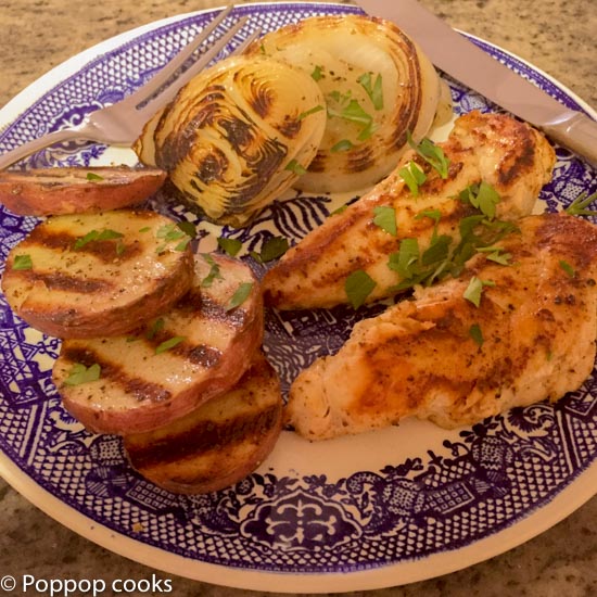One Pan Grilled Chicken Meal-7-poppopcooks.com