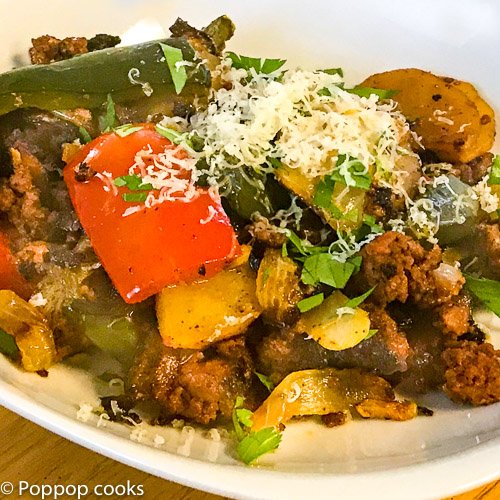 chorizo dinner-8-poppopcooks.com-chorizo-margaritaville-mexican food-gluten free-quick and easy-paleo