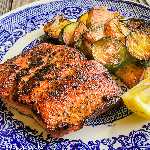 easy blackened salmon dinner-9-poppopcooks.com-quick and easy-weeknight recipes-quick and easy recipes for busy people