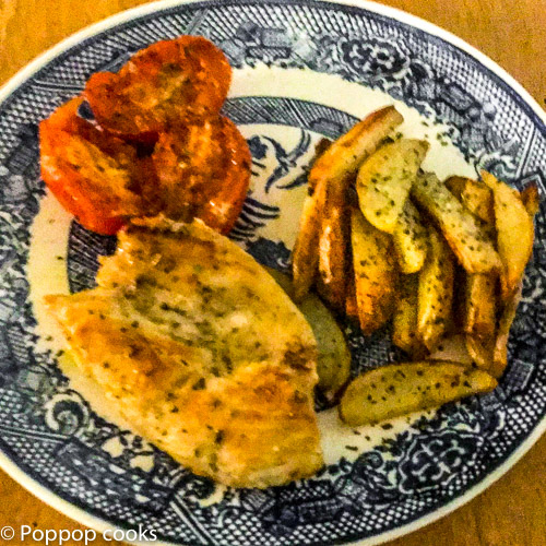 One skillet weeknight chicken dinner-8-poppopcooks.com-quick and easy-gluten free-paleo