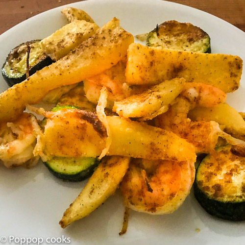 One Sheet Pan Shrimp Dinner – Quick and Easy – Gluten Free